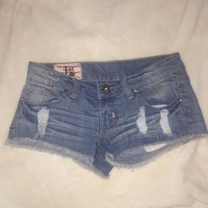 Distressed Jean Shorts